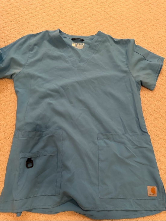Carhartt Tops - Carhartt Blue Scrub Top